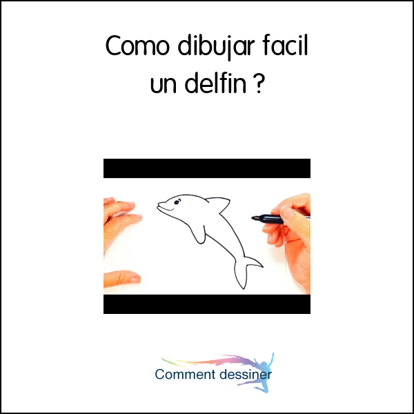 Como dibujar facil un delfin